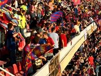 The fans party in the Miniestadi