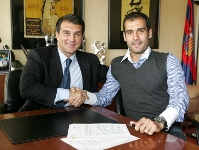 Guardiola and Vilanova sign contracts