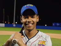 Un de los juveniles seleccionados, Marlon Baeza