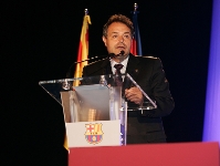 Joan Boix, tesorero y vicepresidente econmico, ha presentado el presupuesto para la temporada 2009/2010.
