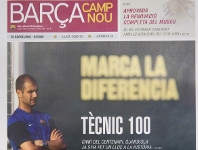 “Técnico 100“, en el diario Barça Camp Nou