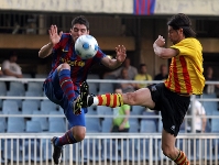 El Bara Atltic ha sido el equipo ms ofensivo en el Miniestadi. Foto: Miguel Ruiz/Germn Parga/lex Caparrs-FCB