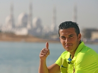Pedro, ara fa un any, a Abu Dhabi. Fotos: Arxiu FCB