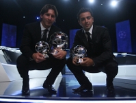 Messi y Xavi, premiados en Mnaco