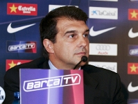 Laporta anuncia un principio de acuerdo con el Inter