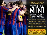 Cartel promocional del partido del domingo.