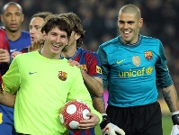 Valds i Messi, els dos protagonistes d'aquesta Lliga. Fotos: Miguel Ruiz i arxiu FCB.