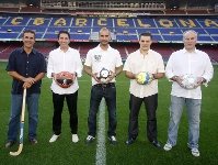 Els quatre entrenadors de les seccions blaugranes confien en l'equip de Guardiola (Fotos: Arxiu - FCB)
