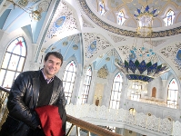 Joan Laporta, durant la visita per Kazan que va fer dimarts. Foto: Miguel Ruiz-FCB