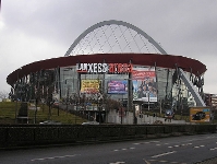 Vista exterior del Lanxess Arena. Foto: Wikipedia