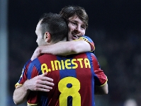 Iniesta happy with Messi Award