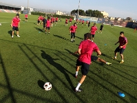 Una de les sessions d'entrenament que el primer equip ha dut a terme aquesta setmana. Fotos: arxiu FCB.