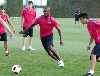 Abidal the new face in training