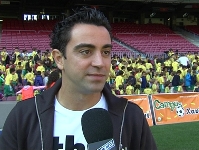 Xavi Hernndez, al Camp Nou amb el seu campus de futbol