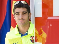 Nacho Cceres, el mataroni blaugrana a l'Europeu de Barcelona. (Fotos: lex Caparrs - FCB i Cordonpress)