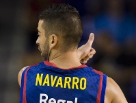 Navarro ha sido el máximo anotador. Fotos: Àlex Caparrós - FCB.
