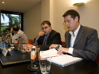 Joan Carles Ravents, director de seccions, a l'Assemblea de l'ACB. (Fotos: lex Caparrs - FCB)