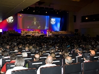 Imatge del Congrs de Penyes celebrat al Palau de Congressos de Catalunya. Fotos: arxiu FCB.