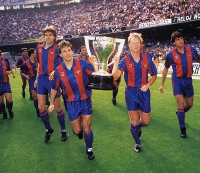 Imatge del reportatge titulat: Del 75 aniversari a la primera Copa dEuropa (1974-1992)  