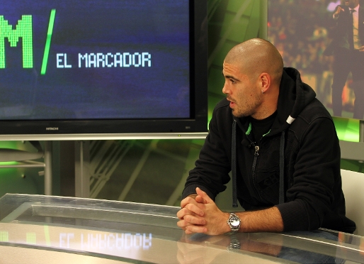 Valds durante la entrevista en el programa de Bara TV, El Marcador. Fotos: Miguel Ruiz - FCB