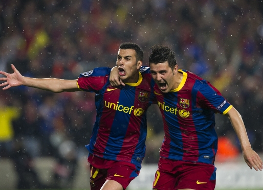 Messi, Villa and Pedro, devastating trident