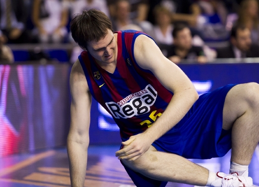 Lorbek, clau en els enfrontaments davant Bilbao Basket. Foto: lex Caparrs-FCB