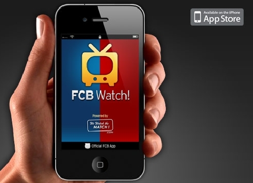 FCB Watch the iPhone application to find out where you can watch Barça matches