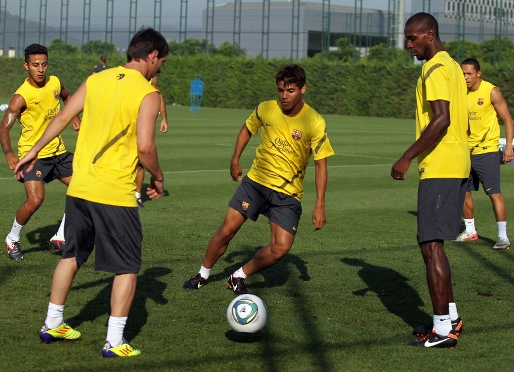 El equipo entrenará dos veces más en Barcelona antes del viaje a Mónaco. Foto: Archivo FCB
