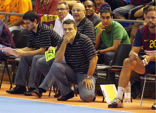 Pascual, satisfecho del rendimiento de sus hombres. Foto: Miguel Ruíz-FCB