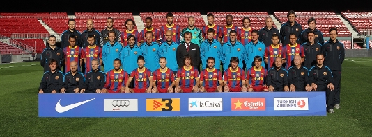Squad FC Barcelona 2010/2011 