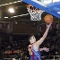 Navarro, a punto de encestar en un partido de Liga ACB contra el Estudiantes en el Palau Blaugrana.