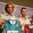 Roger Grimau i Juan Carlos Navarro amb la nova samarreta del Bara.