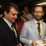 El president Joan Laporta ha acompanyat a Marc Ingla a votar.