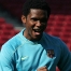 Samuel Eto'o, during the warm-up session.