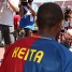 Keita, instantes antes de saltar al Camp Nou por primera vez como azulgrana.