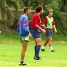 Johan Cruyff dirigiendo un entrenamiento.