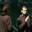 Josep Guardiola parlant amb el seu ajudant, Tito Vilanova.