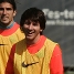 Messi, ja a Barcelona, ha estat una de les principals novetats de l'entrenament.