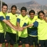 Los cinco jugadores de la cantera convocados, juntos. (Foto: Miguel Ruiz - FCB)